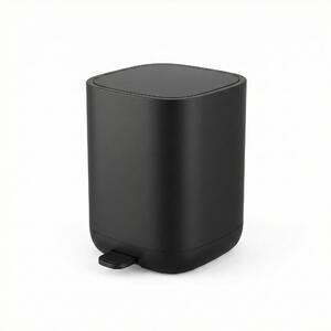 Coș de baie cu pedală INVI, 7 l, negru