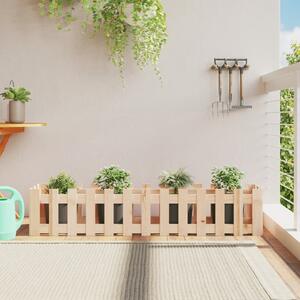 Pat înălțat grădină design gard 150x30x30 cm lemn de pin tratat