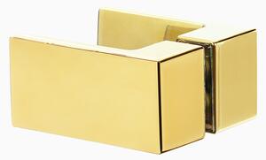 New Trendy Avexa Gold Shine cabină de duș 80x80 cm pătrat auriu luciu/sticlă transparentă EXK-1646