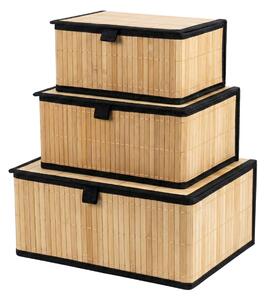 Set de coșuri închise de trei dimensiuni TILVA, negru