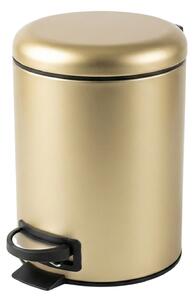 Coș de baie STEG cu capac cu închidere lentă, recipient detașabil, 3 l, auriu