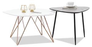 Z0ND0 Măsuță de cafea Petal Zest Xl (alb + negru). 1111844