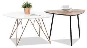 Z0ND0 Măsuță de cafea Petal Zest Xl (alb + negru). 1111845