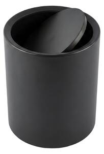 Coș de gunoi pentru baie RUND, 6 l, negru