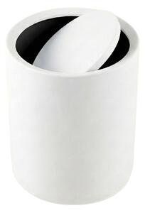 Coș de gunoi pentru baie RUND, 6 l, alb