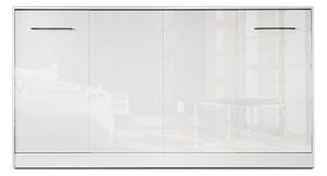 Pat rabatabil Basic orizontal 90x200 - alb lucios