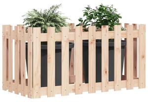 Pat înălțat grădină design gard 100x50x50 cm lemn de pin tratat