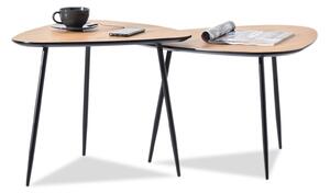 Z0ND0 Măsuță de cafea Rossi Zest Xl (stejar + negru). 1111862