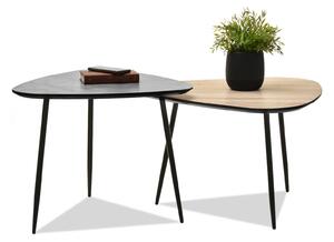 Z0ND0 Măsuță de cafea Rossi Zest Xl (sonoma + negru). 1111866