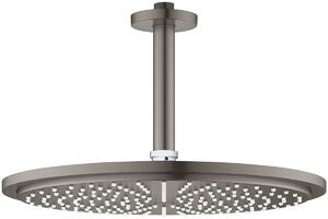 Grohe Rainshower cap de duș cu braț 31x31 cm rotund Brushed Hard Graphite 26067AL0