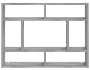 Raft de perete, sonoma gri, 75x16x55 cm, lemn compozit