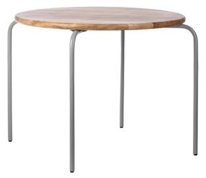 KidsDepot Masa de joaca Circle 72 cm, gri, lemn de mango 20010322
