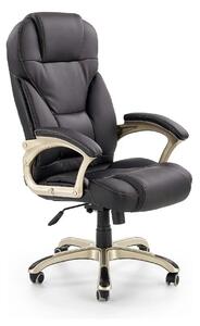 Scaun directorial DESMOND, negru, piele ecologica, 67x70x112/119 cm