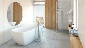 Deante Kerria Plus perete cabină de duș walk-in 80 cm crom luciu/sticla transparentă KTS_038P
