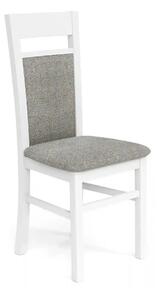 Scaun GERARD 2, gri/alb, stofa clasica/lemn de fag, 44X55X97 CM