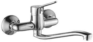 Kuchinox Tibi, baterie lavoar montată pe perete L-275, cromată, LAV-BQY_080D