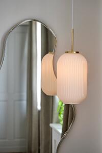Nordlux Milford lampă suspendată 1x40 W alb-alamă-opal 2213203001