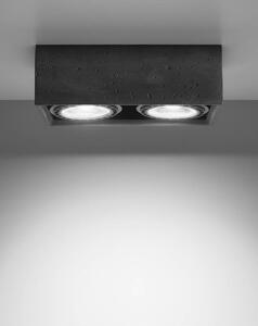 Sollux Lighting Quatro lampă de tavan 2x40 W gri SL.0884