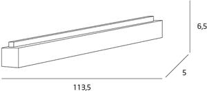 MaxLight Linear lampă de tavan 1x36 W negru C0175