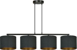 Emibig Hilde lampă suspendată 4x60 W negru-auriu 1054/4