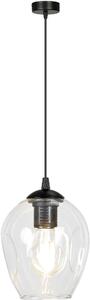 Emibig Istar lampă suspendată 1x60 W negru-transparent 679/1