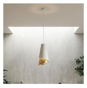 Lustră suspendată pe cablu MODA 1xE27/15W/230V alb/auriu