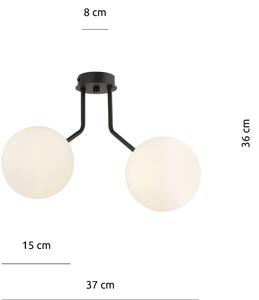 Emibig Nova lampă de tavan 2x40 W negru 1138/2
