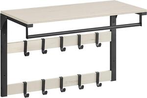 Cuier Vasagle Alb 65x30x30 cm