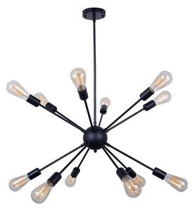 Lustra Ponile metal negru 52x52x100 cm