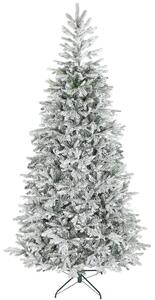 HOMCOM Brad de Crăciun Înzăpezit, cu Bază Metalică Pliabilă, 210cm | Aosom Romania
