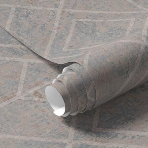 Tapet Diamante clasice în culorile albastru și bej, Tapet abstract, a00141v2 : Uwalls.ro