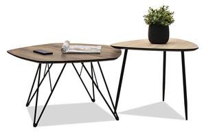 Z0ND0 Măsuță de cafea Petal Zest Xl (nuc + negru). 1111848