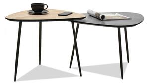 Z0ND0 Măsuță de cafea Rossi Zest Xl (sonoma + negru). 1111856