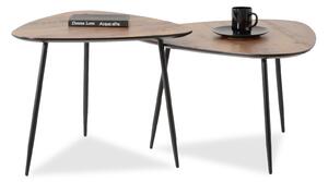 Z0ND0 Măsuță de cafea Rossi Zest Xl (nuc + negru). 1111863