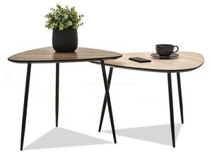 Z0ND0 Măsuță de cafea Rossi Zest Xl (sonoma + negru). 1111867