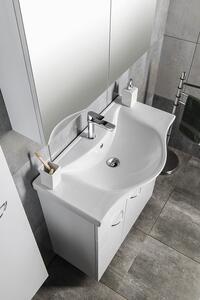 Aqualine Zara lavoar 79.5x46 cm semicircular clasică-mobilier alb 10080
