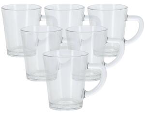 Set 6 cești din sticlă EH espresso, 70 ml