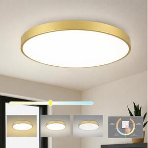 Brilagi - Plafonieră LED POOL, 100 W, 230 V, 3000/4000/6000 K, diam. 80 cm, finisaj auriu