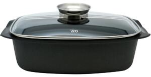 Elo 84932 Tavă de copt cu capac din sticlă șimâner cu aromă Alucast 40 x 22 cm