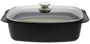 Elo 90932 Vas de copt Basic cu capac din sticlăQuatrorondo 40 x 22 cm