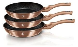 Set de 3 tigăi Berlinger Haus Rosegold MetallicLine