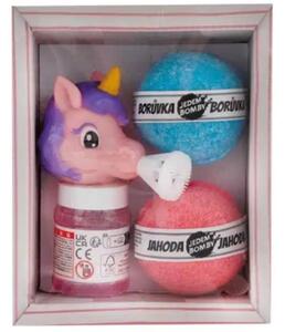 Bohemia Gifts Set de cosmetice pentru copii cusuflător de bule Unicorn