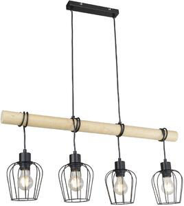 Rabalux Fabian lampă suspendată 4x40 W negru 5247
