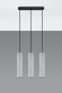 Sollux Lighting Luvo lampă suspendată 3x40 W gri/frasin SL.0655
