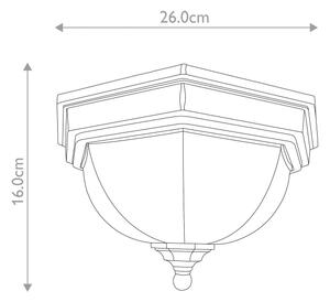Plafonieră de exterior FAIRFORD 2xE27/40W/230V IP44 Elstead GZH-FF12
