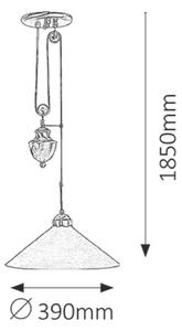 Rabalux Marian lampă suspendată 1x100 W alb 2706
