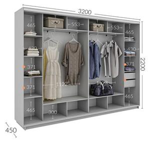 Dulap Personalizat Usi Glisante, 320 x 220 x 45