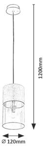 Rabalux Zelkova lampă suspendată 1x40 W transparent 3154