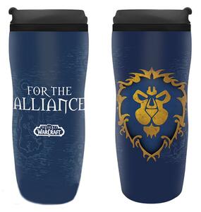 Cana termos cu capac pentru cafea licenta World of Warcraft - For the Alliance 335 ml