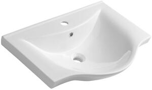 Aqualine Zara lavoar 64.5x46 cm semicircular clasică-mobilier alb luciu 10065